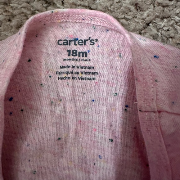 Carters Dotted Pink Long Sleeve - Picture 6 of 6